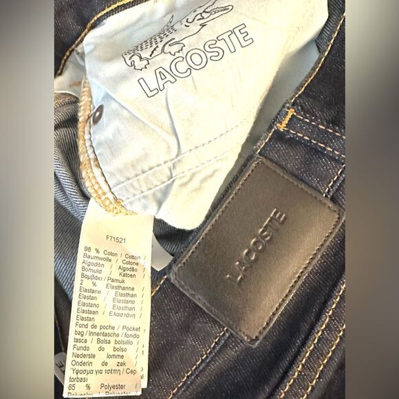 Lacoste Dark Blue Slim Fit Jeans - Picture 8 of 9